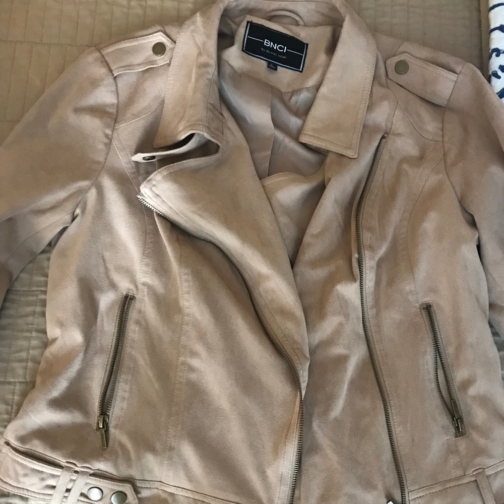 Suede Moto Jacket